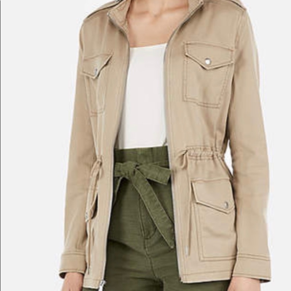 Four Pocket Military Twill Jacket | Express
